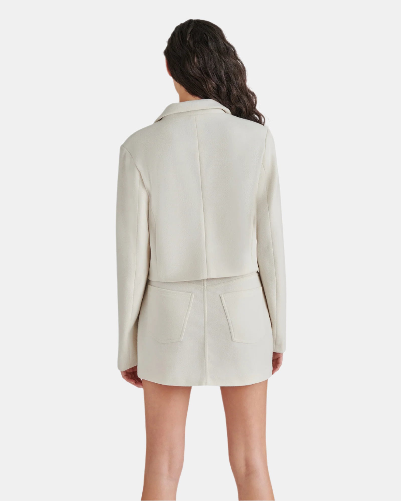 SNOWBELL BLAZER IVORY - Clothing - Steve Madden Canada