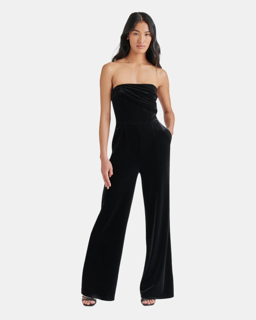 SWANILDA JUMPSUIT BLACK - Clothing - Steve Madden Canada
