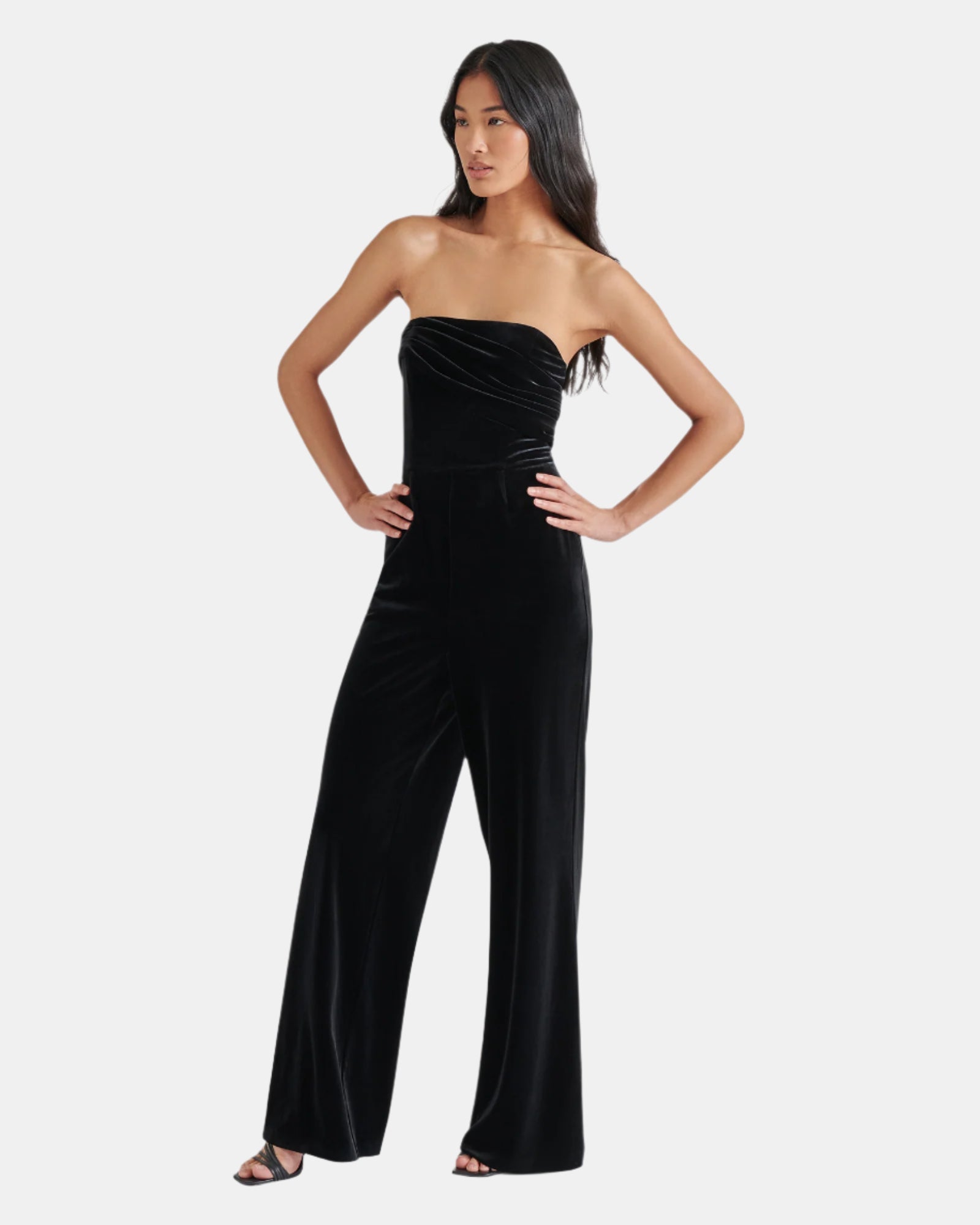 SWANILDA JUMPSUIT BLACK - Clothing - Steve Madden Canada