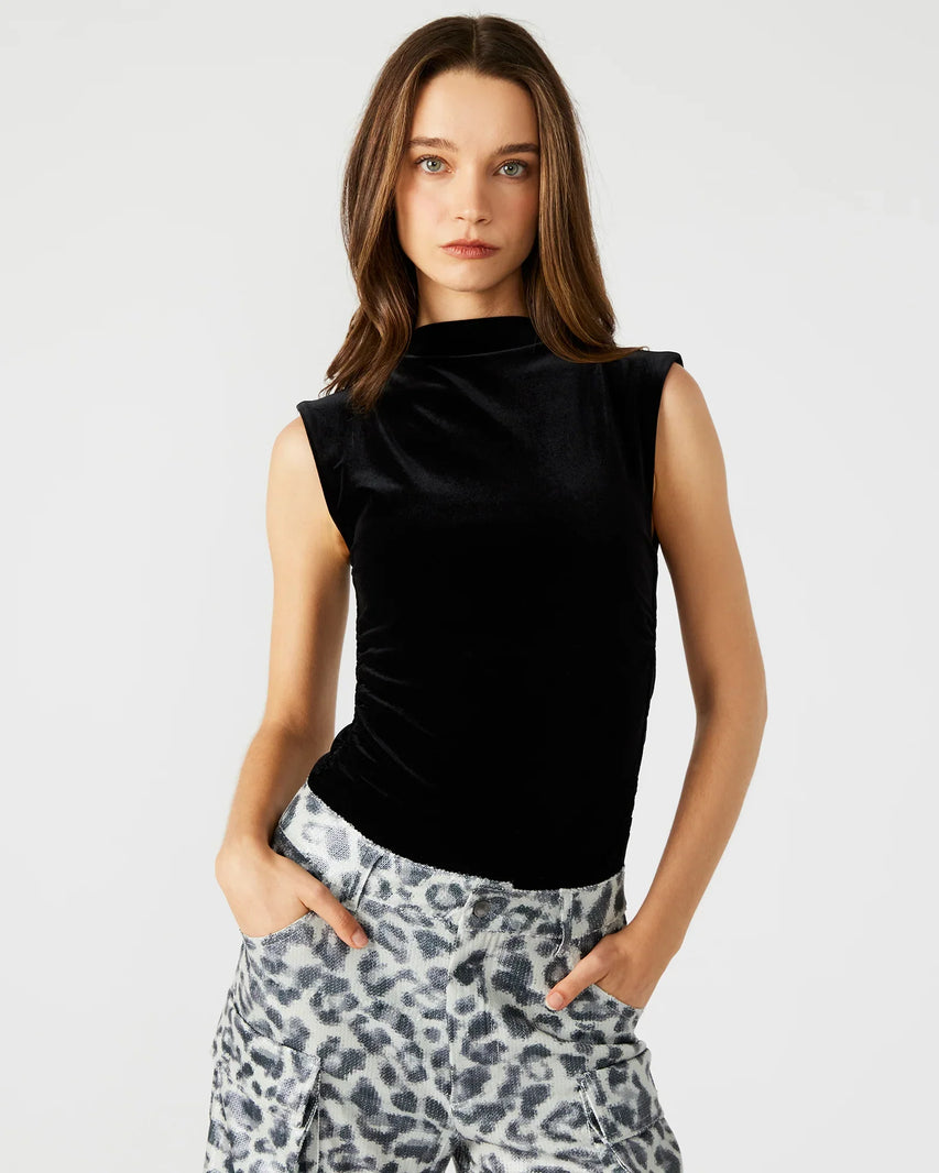 NIKOLA TOP BLACK - Clothing - Steve Madden Canada