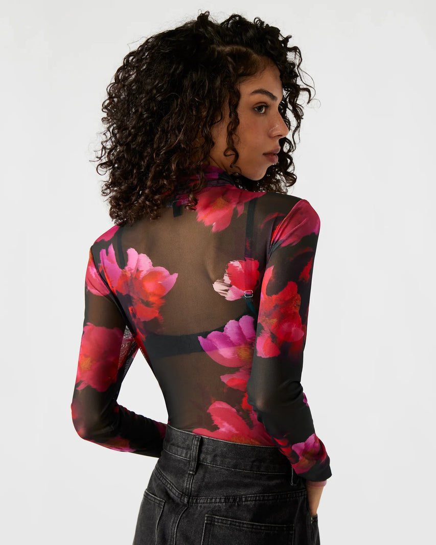 LUELLA BODYSUIT PINK MULTI - Clothing - Steve Madden Canada