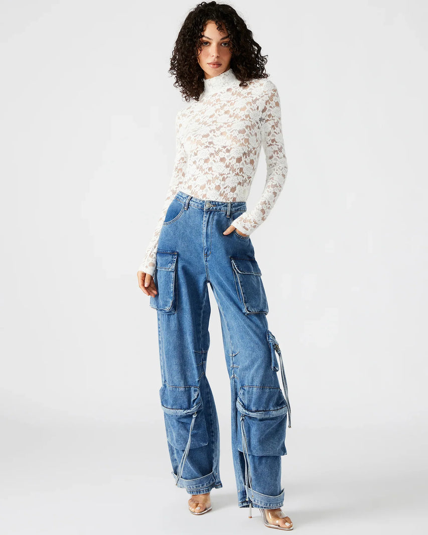 CASSIE BODYSUIT IVORY - Clothing - Steve Madden Canada