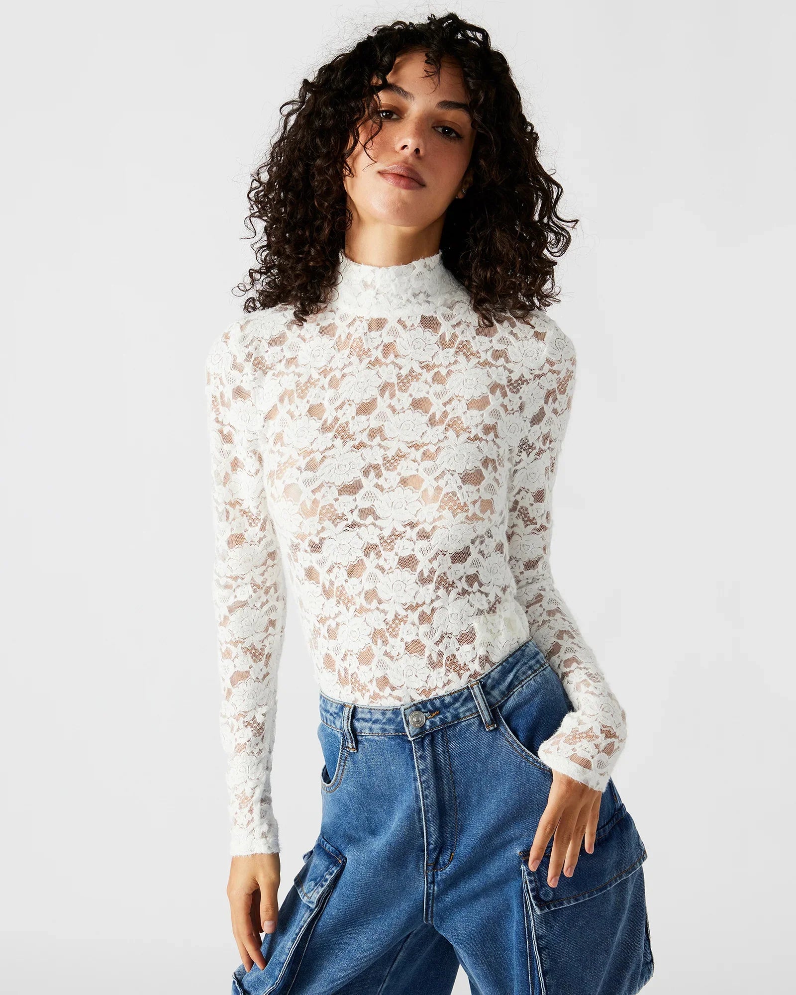 CASSIE BODYSUIT IVORY - Clothing - Steve Madden Canada