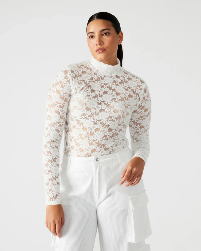 CASSIE BODYSUIT IVORY - Clothing - Steve Madden Canada