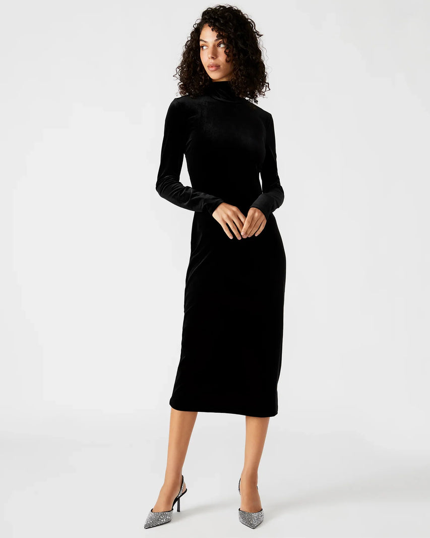 SKYLER DRESS BLACK - Clothing - Steve Madden Canada