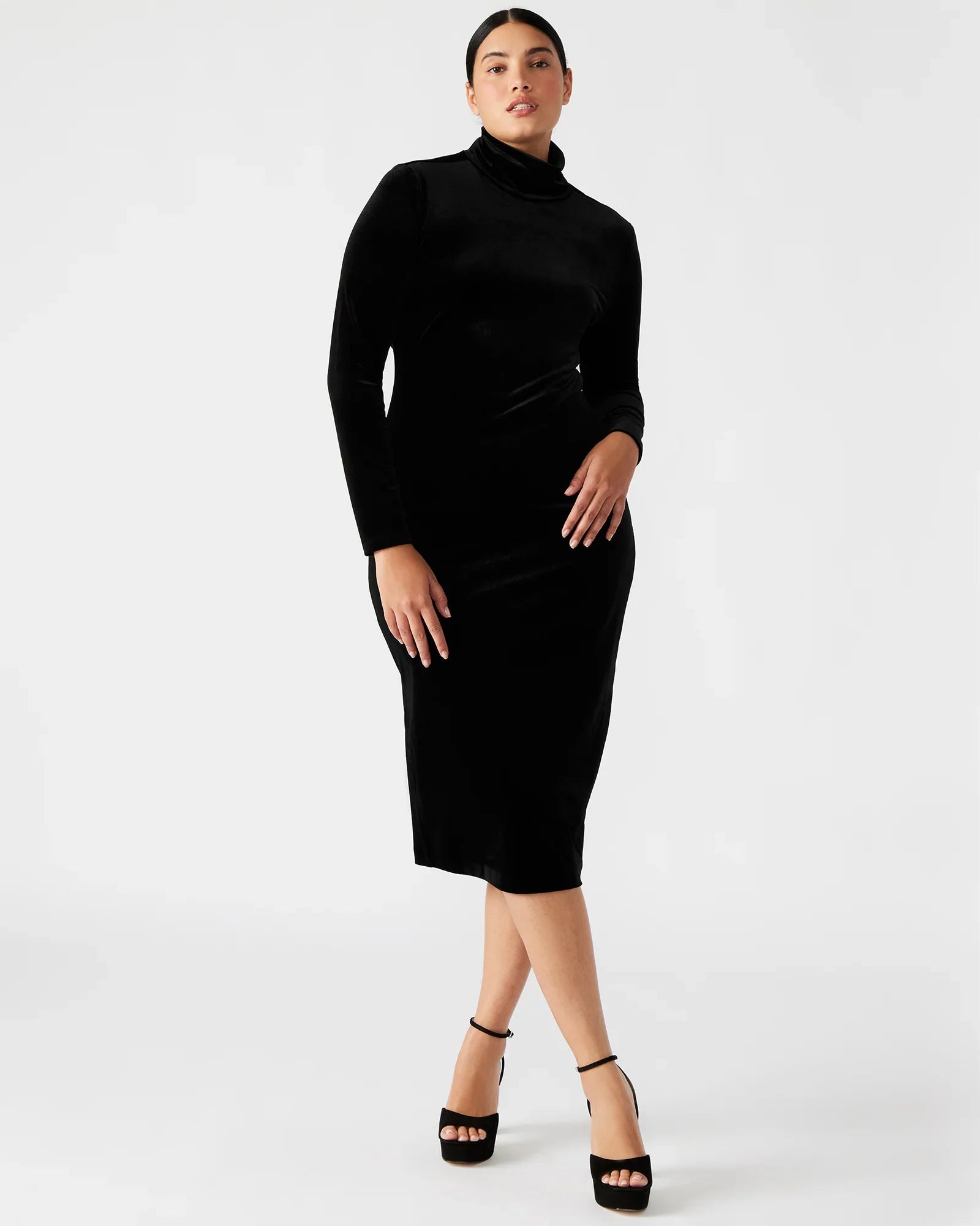 SKYLER DRESS BLACK - Clothing - Steve Madden Canada