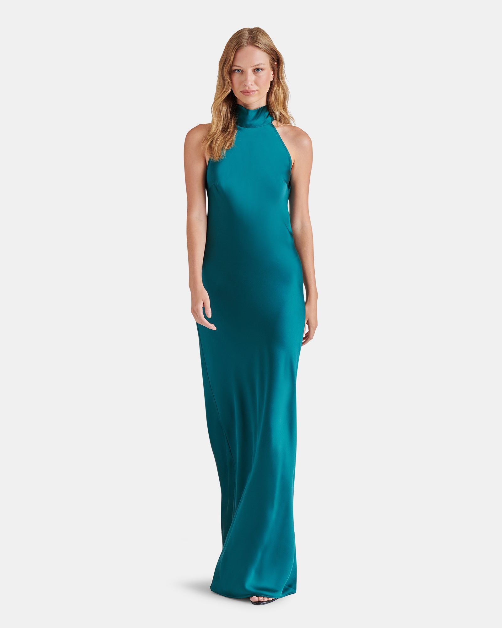 LARA DRESS TEAL - Clothing - Steve Madden Canada