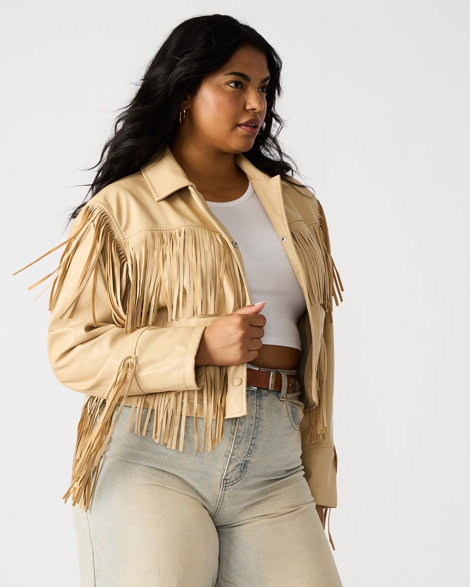 HALIA JACKET TAN - Clothing - Steve Madden Canada