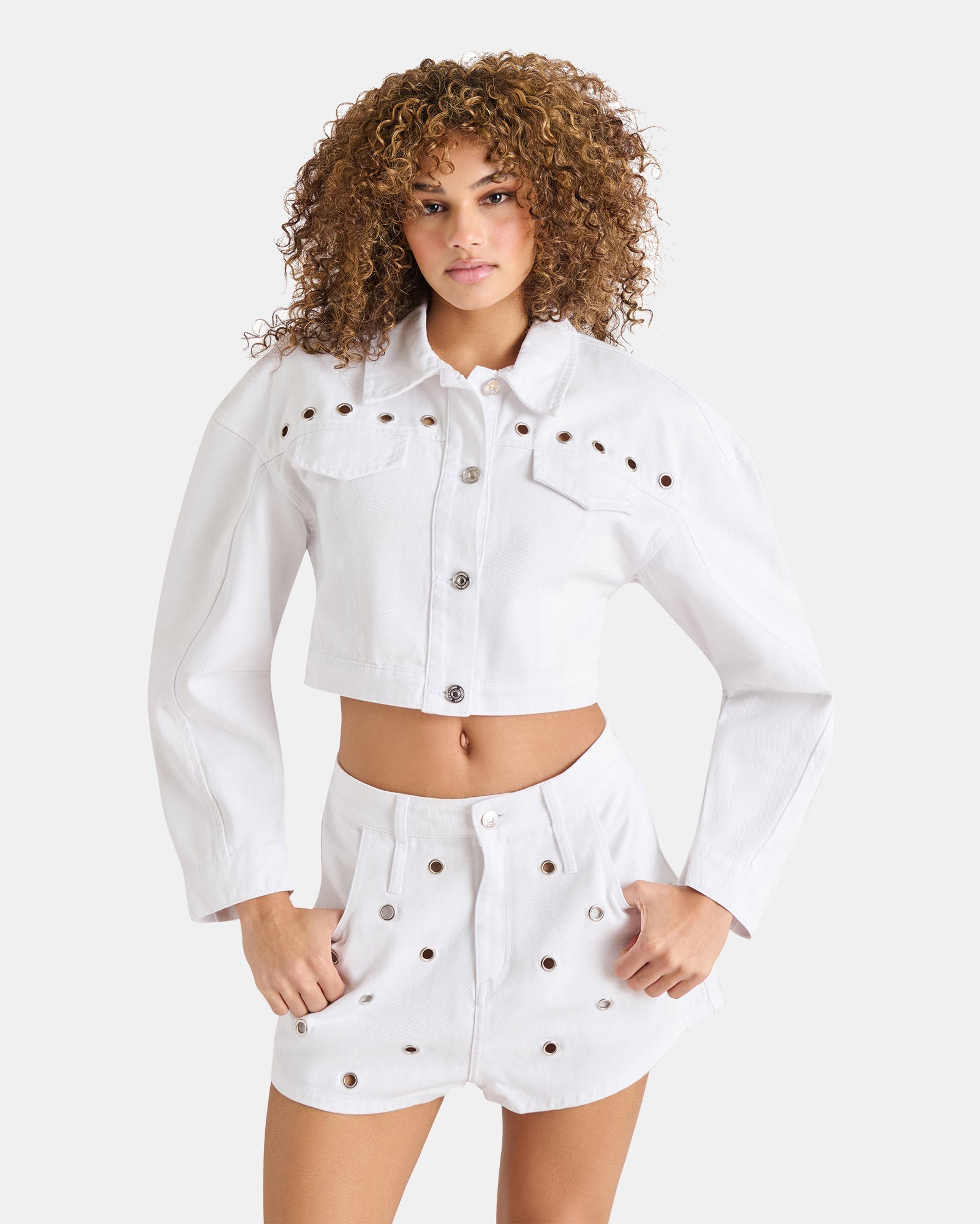 DAMIANI JACKET WHITE - Clothing - Steve Madden Canada