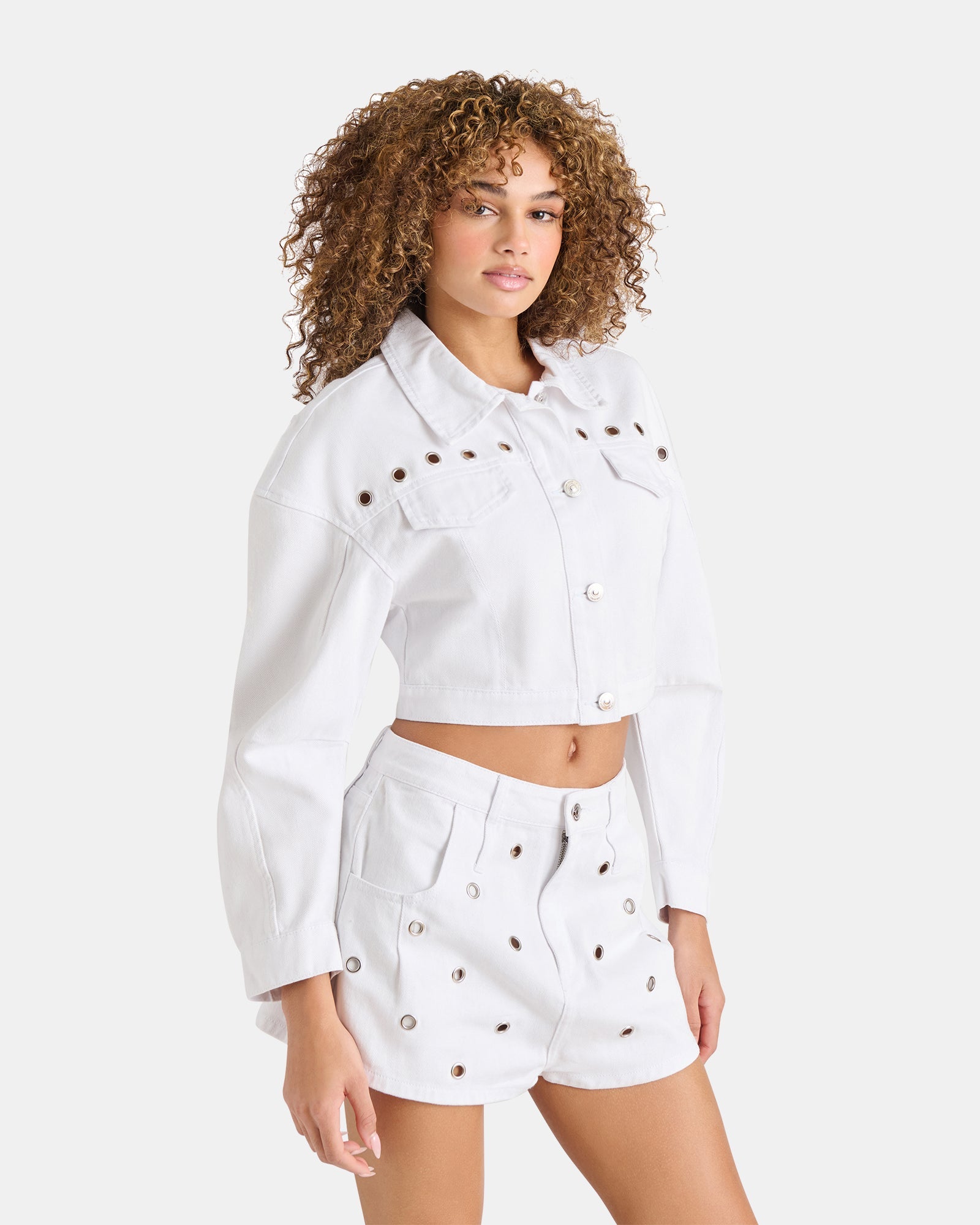 DAMIANI JACKET WHITE - Clothing - Steve Madden Canada