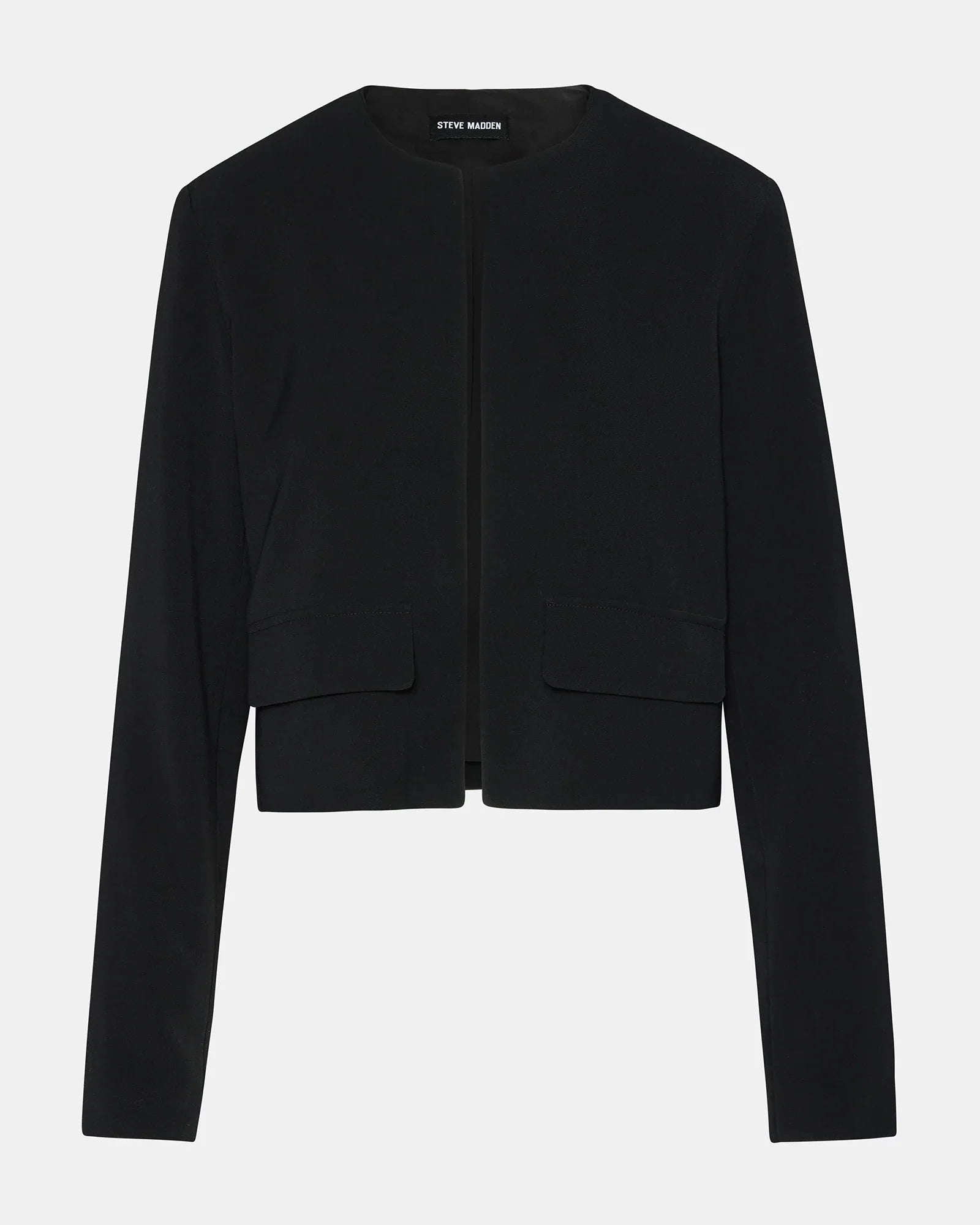 SERENEA BLAZER BLACK - Clothing - Steve Madden Canada