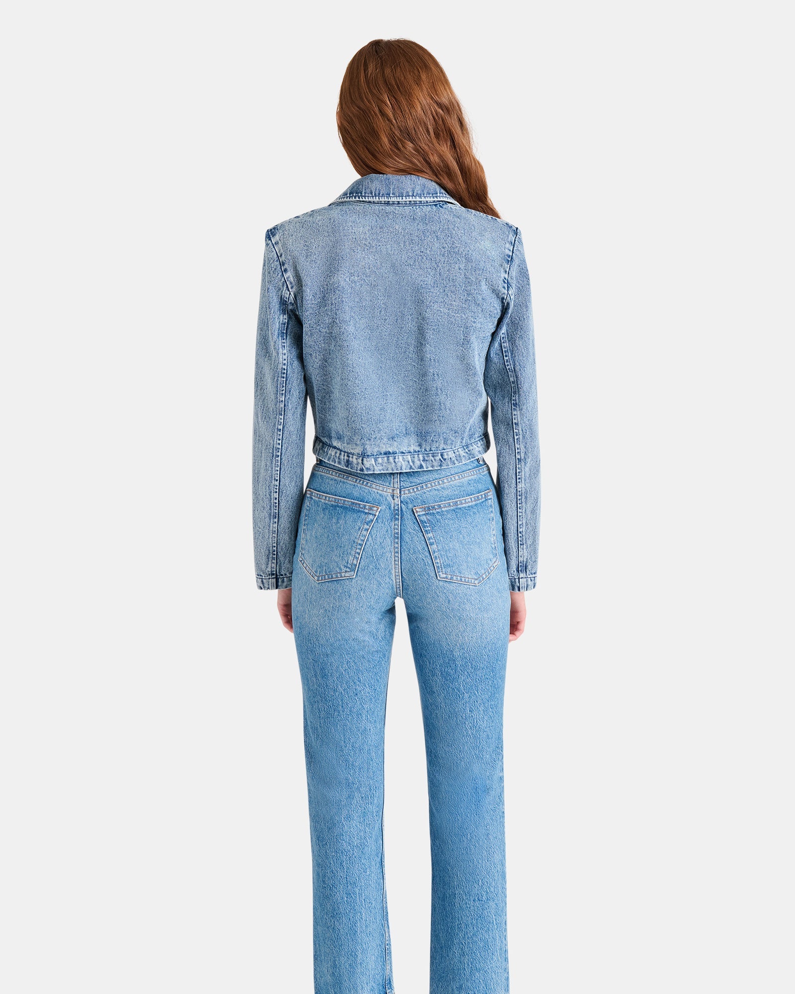 TARIN BLAZER DENIM - Clothing - Steve Madden Canada