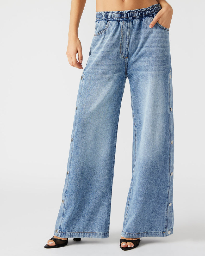 KEENIE PANT BLUE - Clothing - Steve Madden Canada