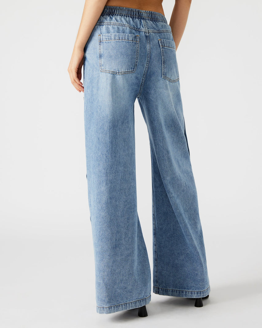 KEENIE PANT BLUE - Clothing - Steve Madden Canada