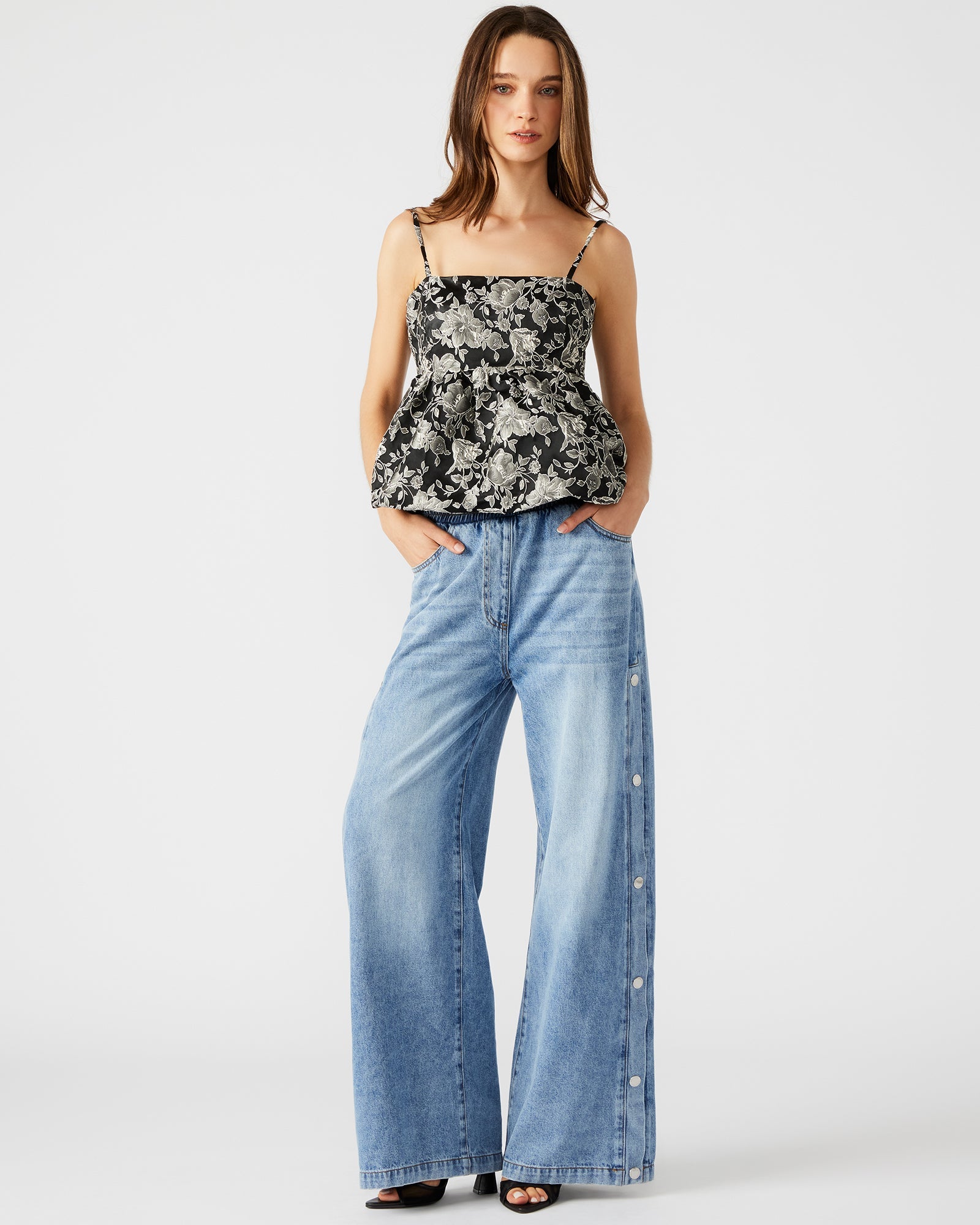 KEENIE PANT BLUE - Clothing - Steve Madden Canada
