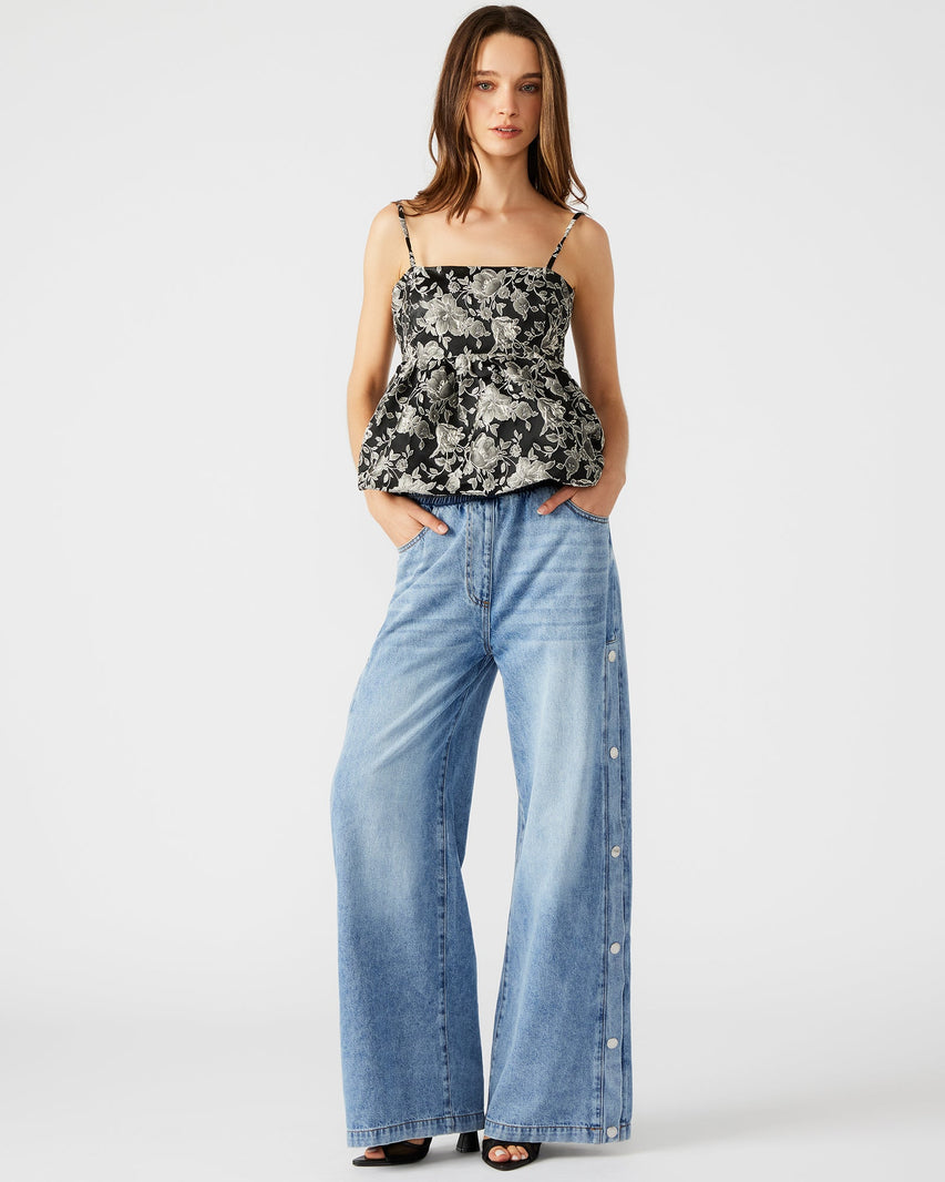 KEENIE PANT BLUE - Clothing - Steve Madden Canada