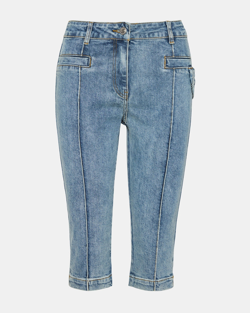 DELRAY CAPRI PANT BLUE - Clothing - Steve Madden Canada
