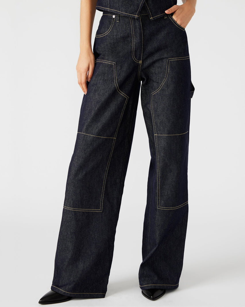 ASHYLA PANT INDIGO - Clothing - Steve Madden Canada