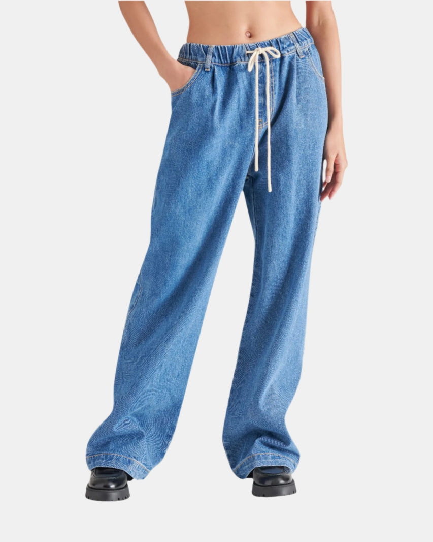 MINORCA PANT BLUE - Clothing - Steve Madden Canada