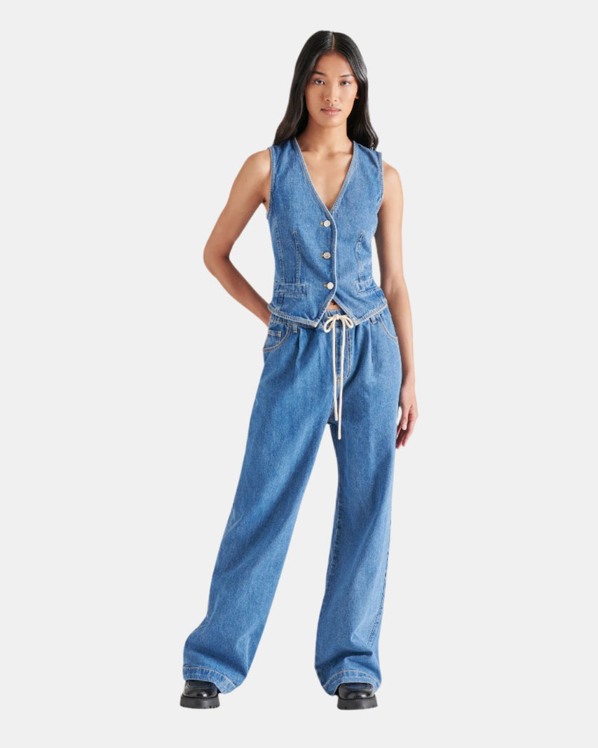 MINORCA PANT BLUE - Clothing - Steve Madden Canada