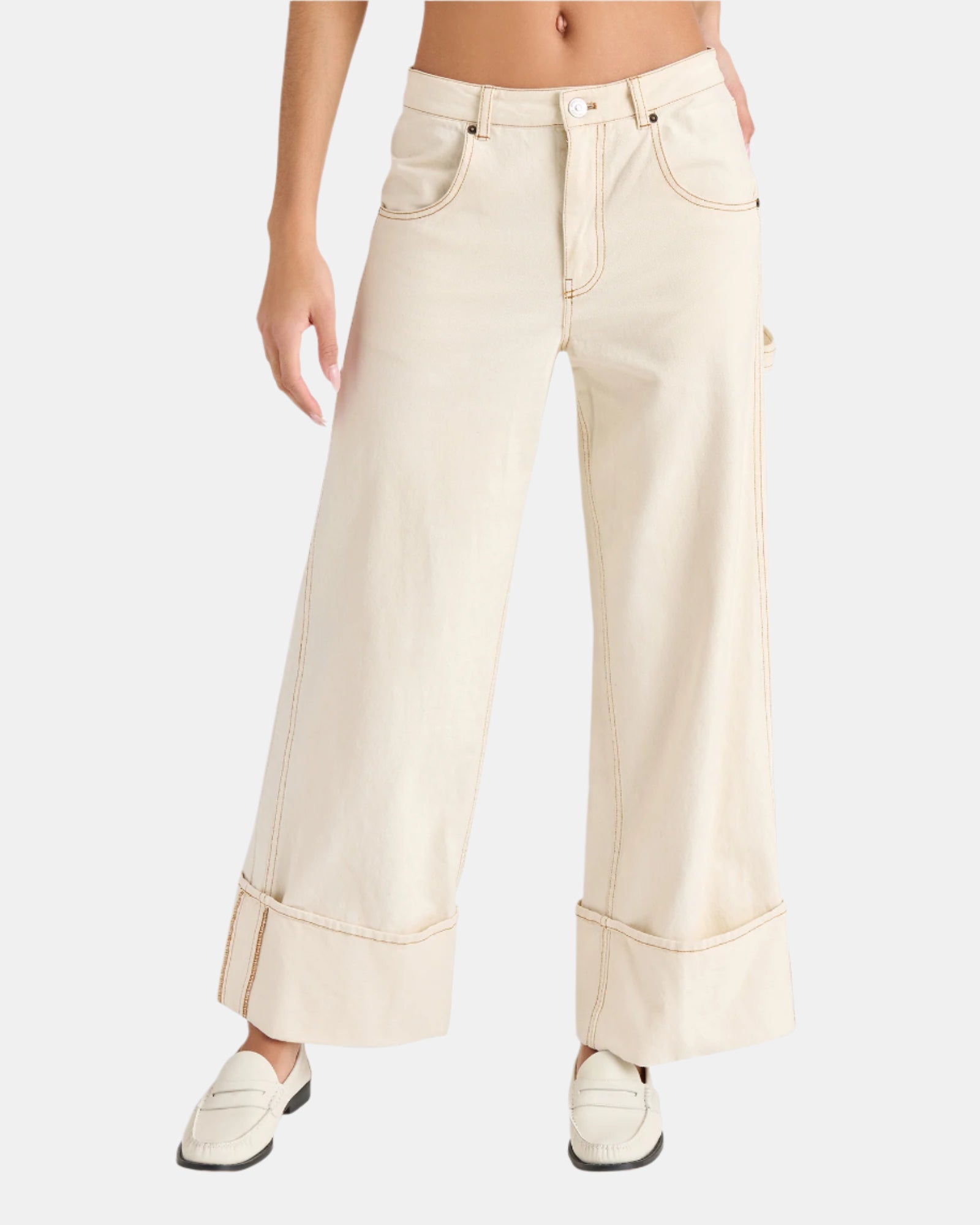BRIAH PANT NATURAL - Clothing - Steve Madden Canada