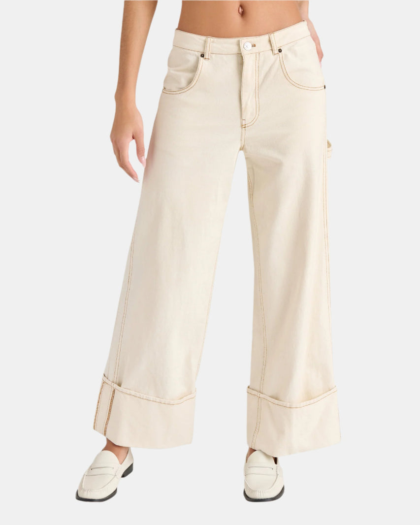 BRIAH PANT NATURAL - Clothing - Steve Madden Canada