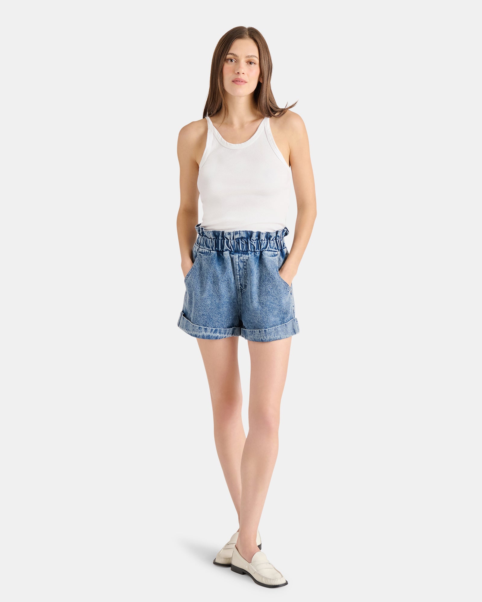 ELARE SHORTS DENIM - Clothing - Steve Madden Canada