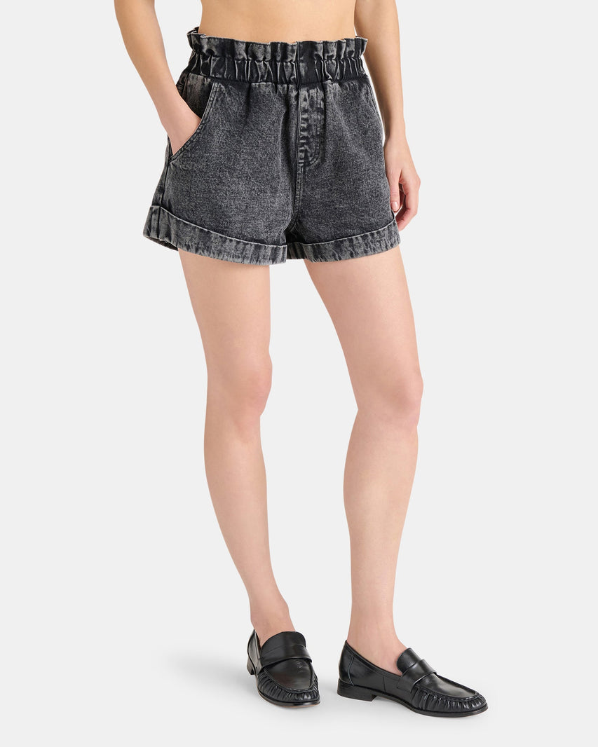 ELARE SHORTS BLACK - Clothing - Steve Madden Canada