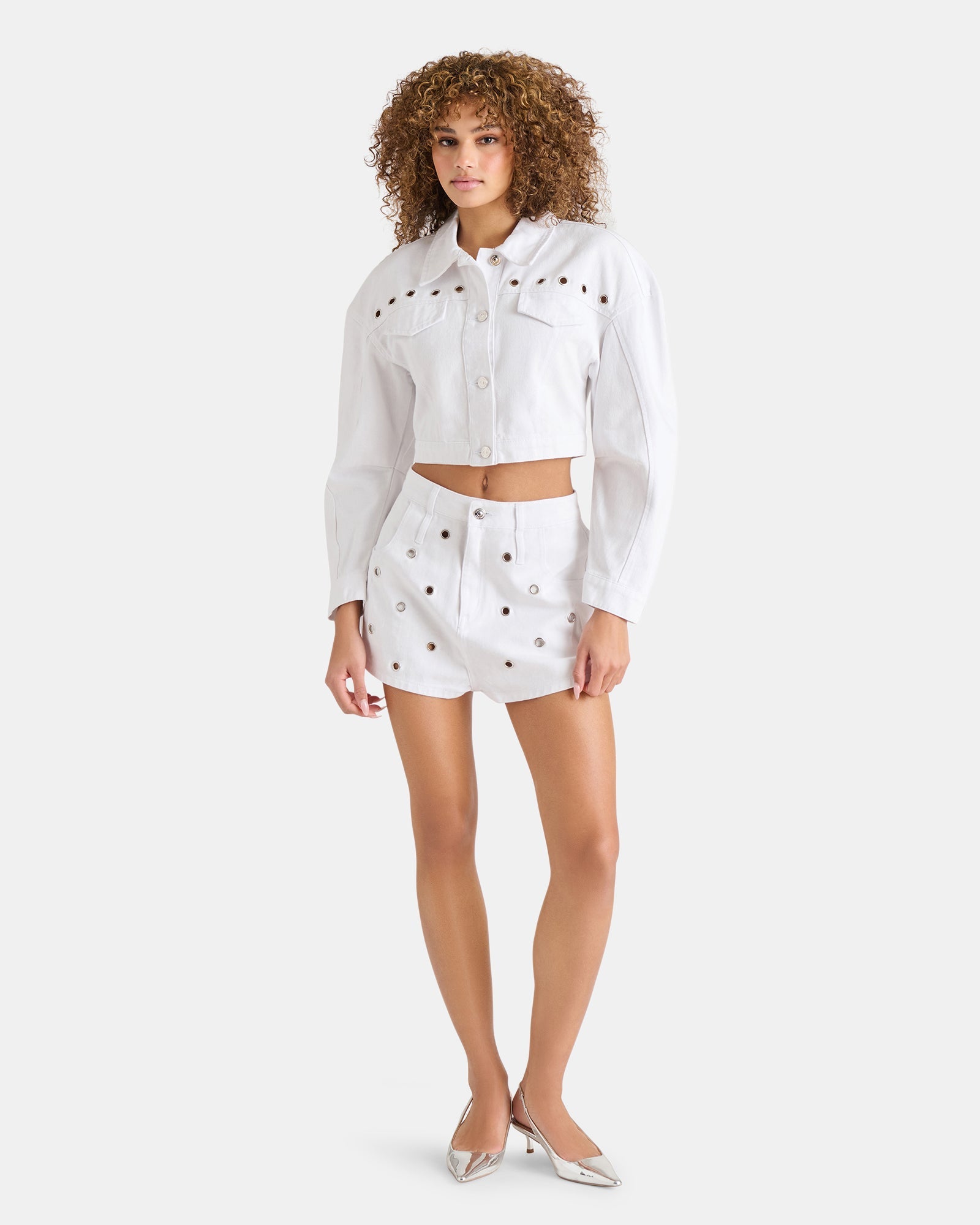 DAMIANI SHORTS WHITE - Clothing - Steve Madden Canada