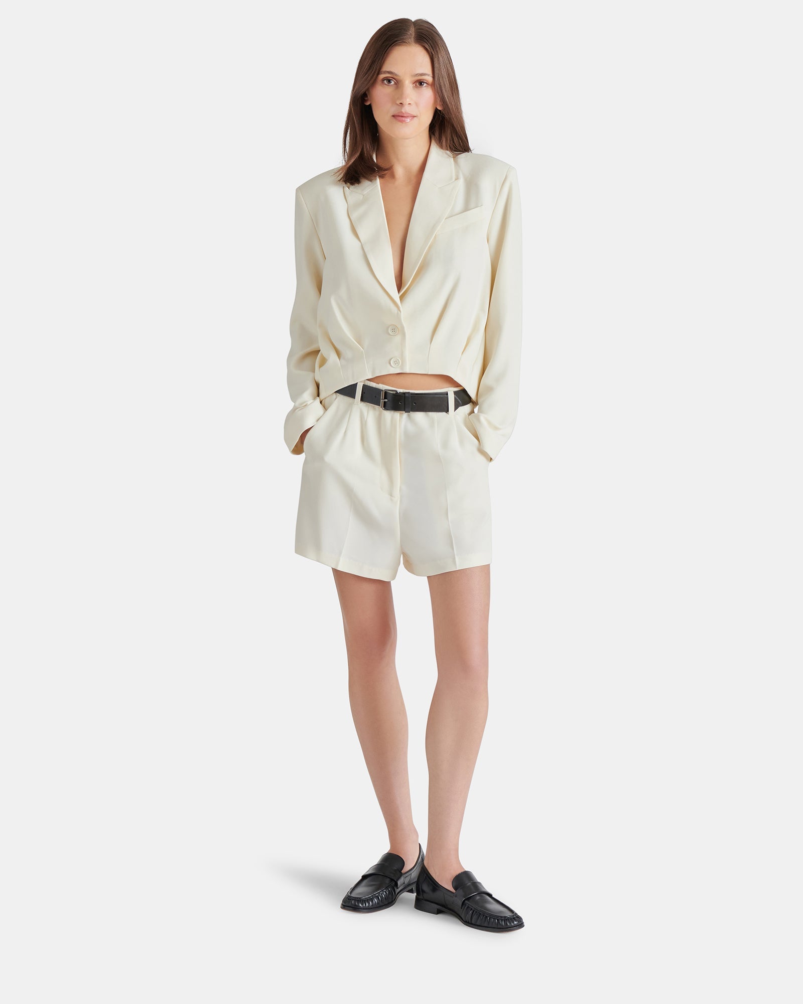 INGRIDA SHORTS WHITE - Clothing - Steve Madden Canada