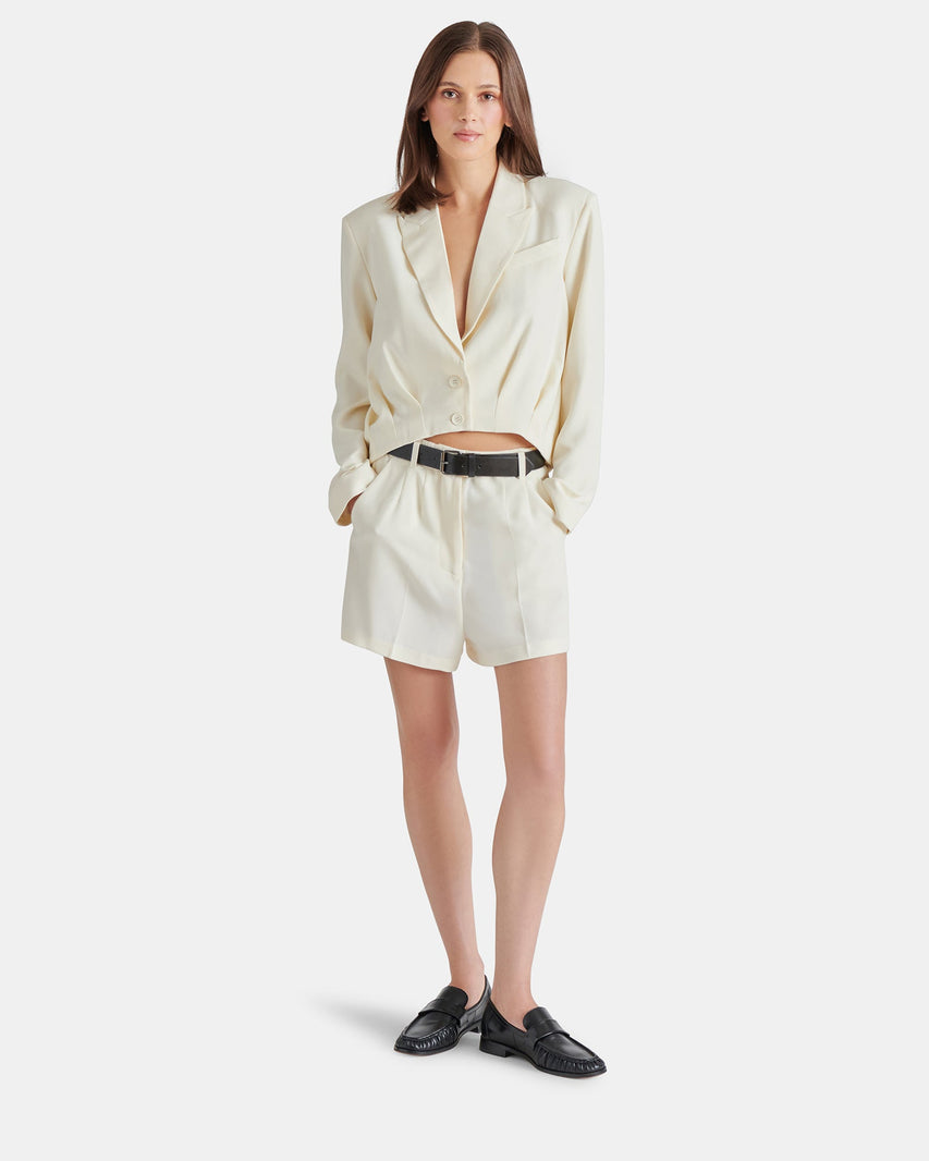 INGRIDA SHORTS WHITE - Clothing - Steve Madden Canada