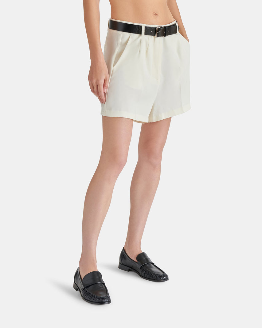 INGRIDA SHORTS WHITE - Clothing - Steve Madden Canada