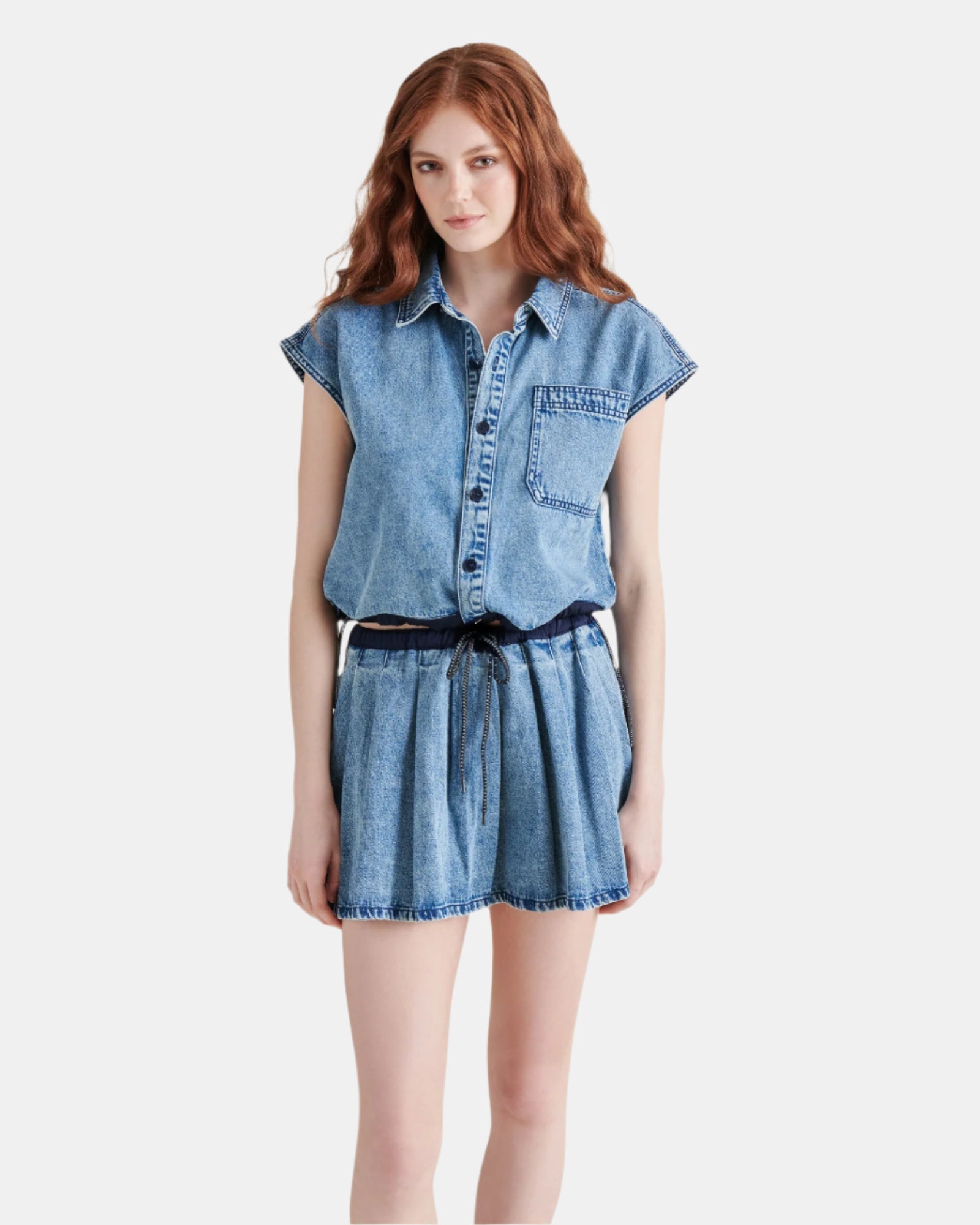 NASSAU TOP INDIGO - Clothing - Steve Madden Canada