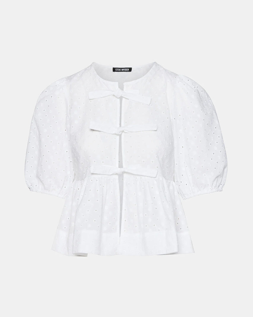 PAULA TOP WHITE - Clothing - Steve Madden Canada