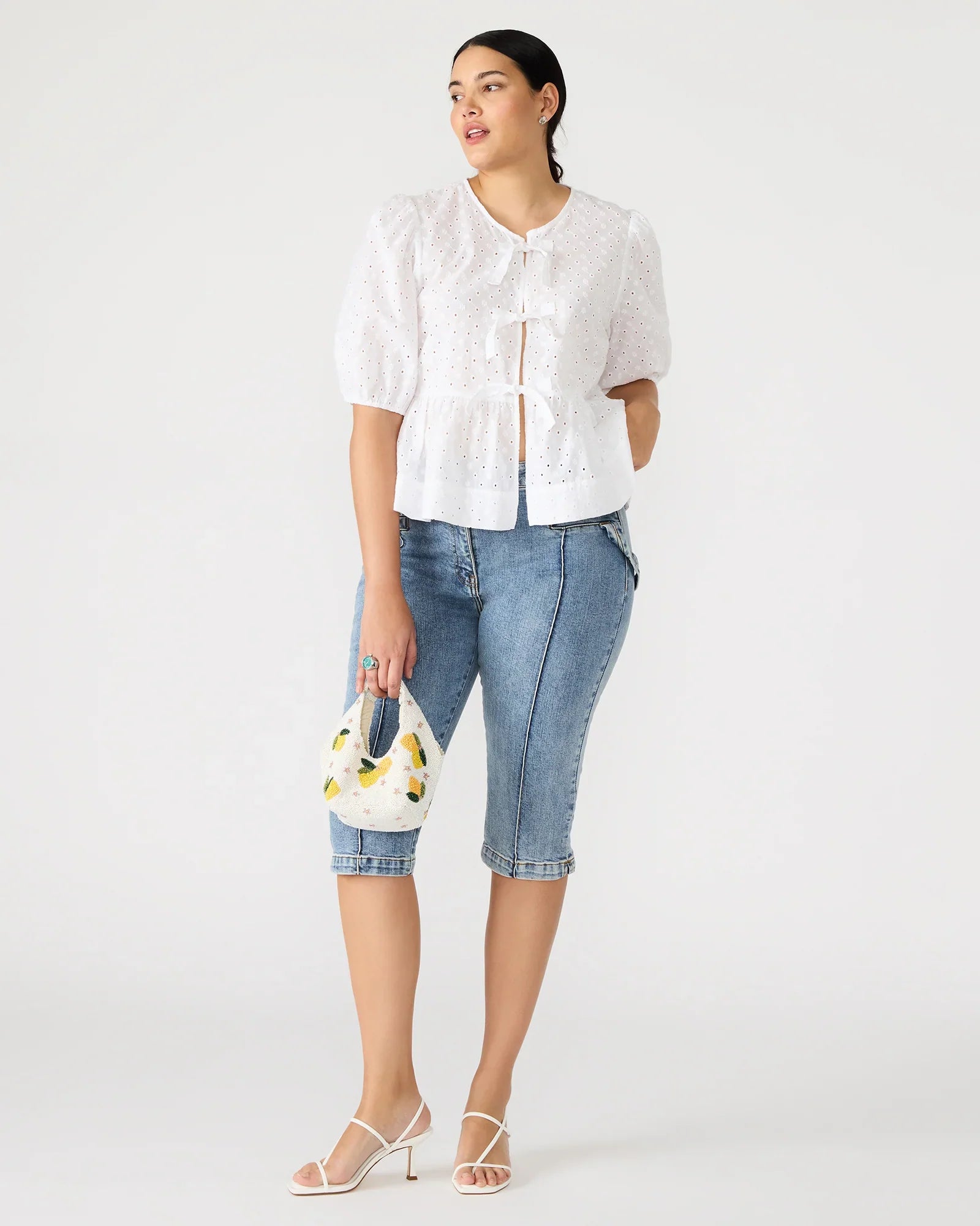 PAULA TOP WHITE - Clothing - Steve Madden Canada