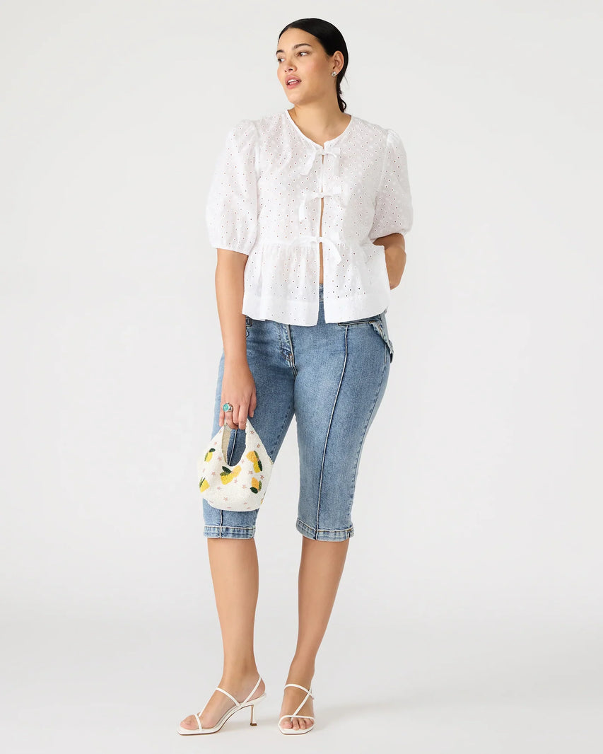 PAULA TOP WHITE - Clothing - Steve Madden Canada