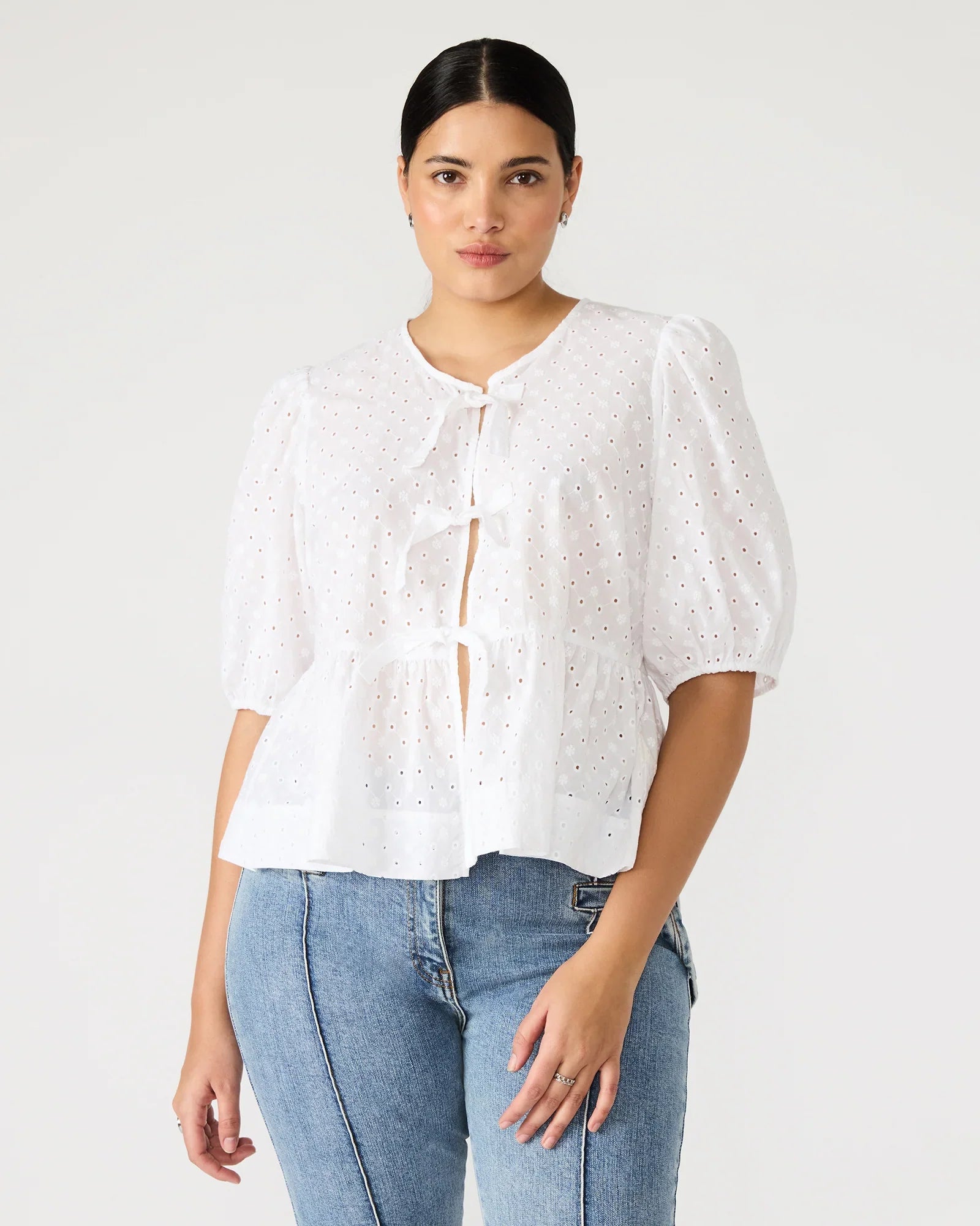 PAULA TOP WHITE - Clothing - Steve Madden Canada