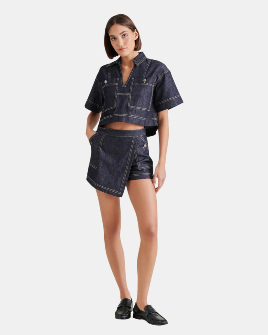 JAI TOP INDIGO - Clothing - Steve Madden Canada