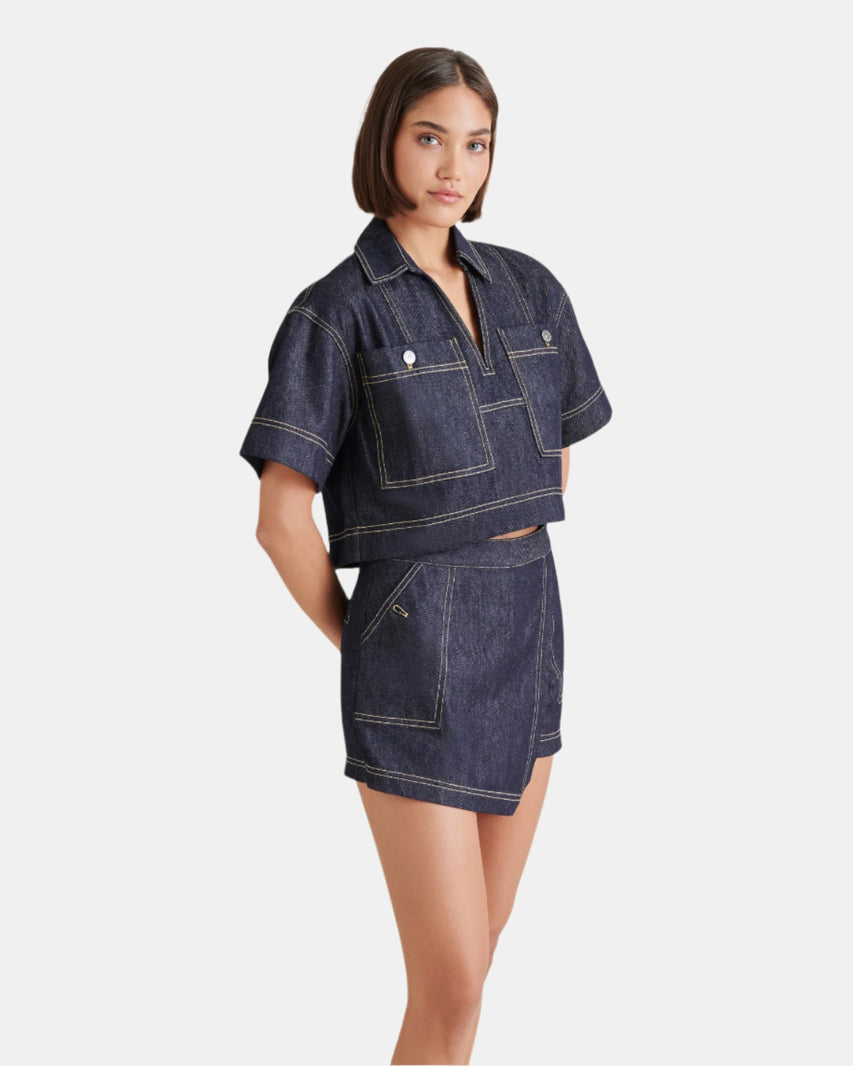 JAI TOP INDIGO - Clothing - Steve Madden Canada