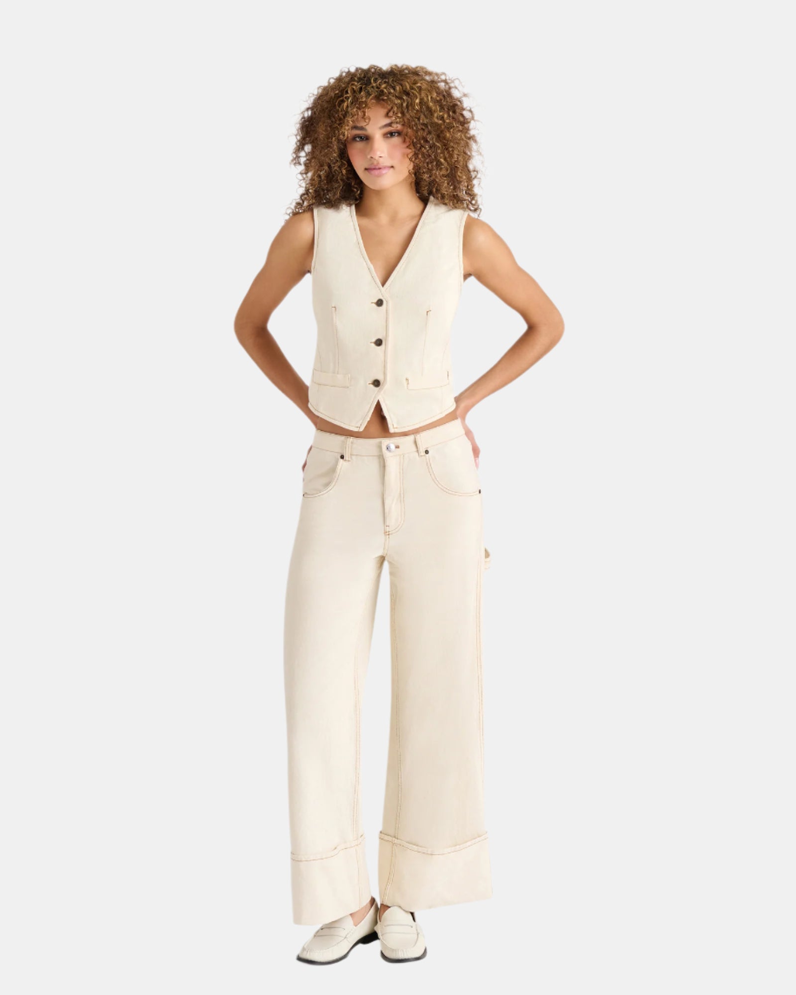 SELENE VEST NATURAL - Clothing - Steve Madden Canada