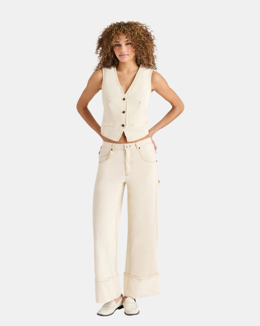 SELENE VEST NATURAL - Clothing - Steve Madden Canada