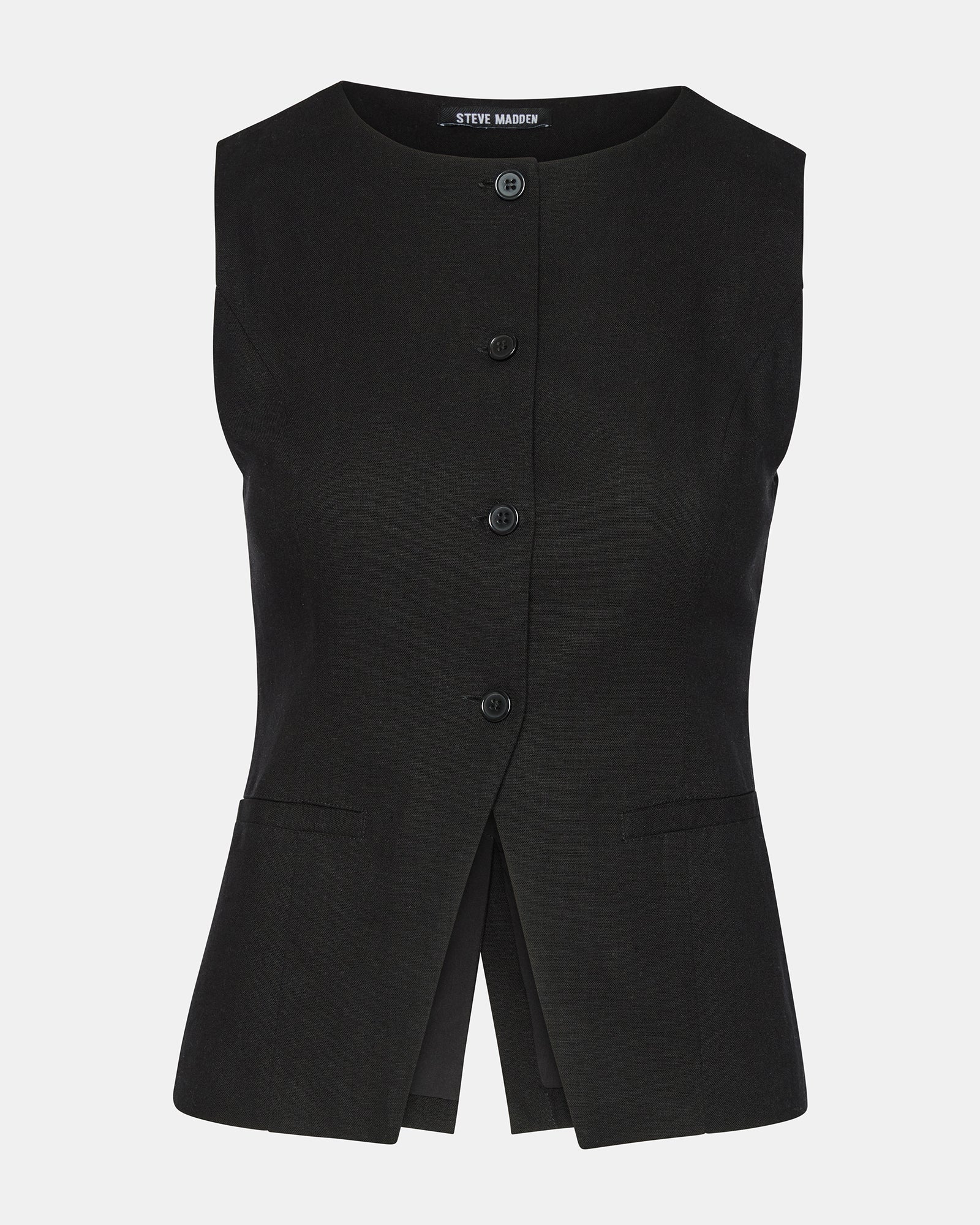 WESLEY TOP BLACK FABRIC - Clothing - Steve Madden Canada