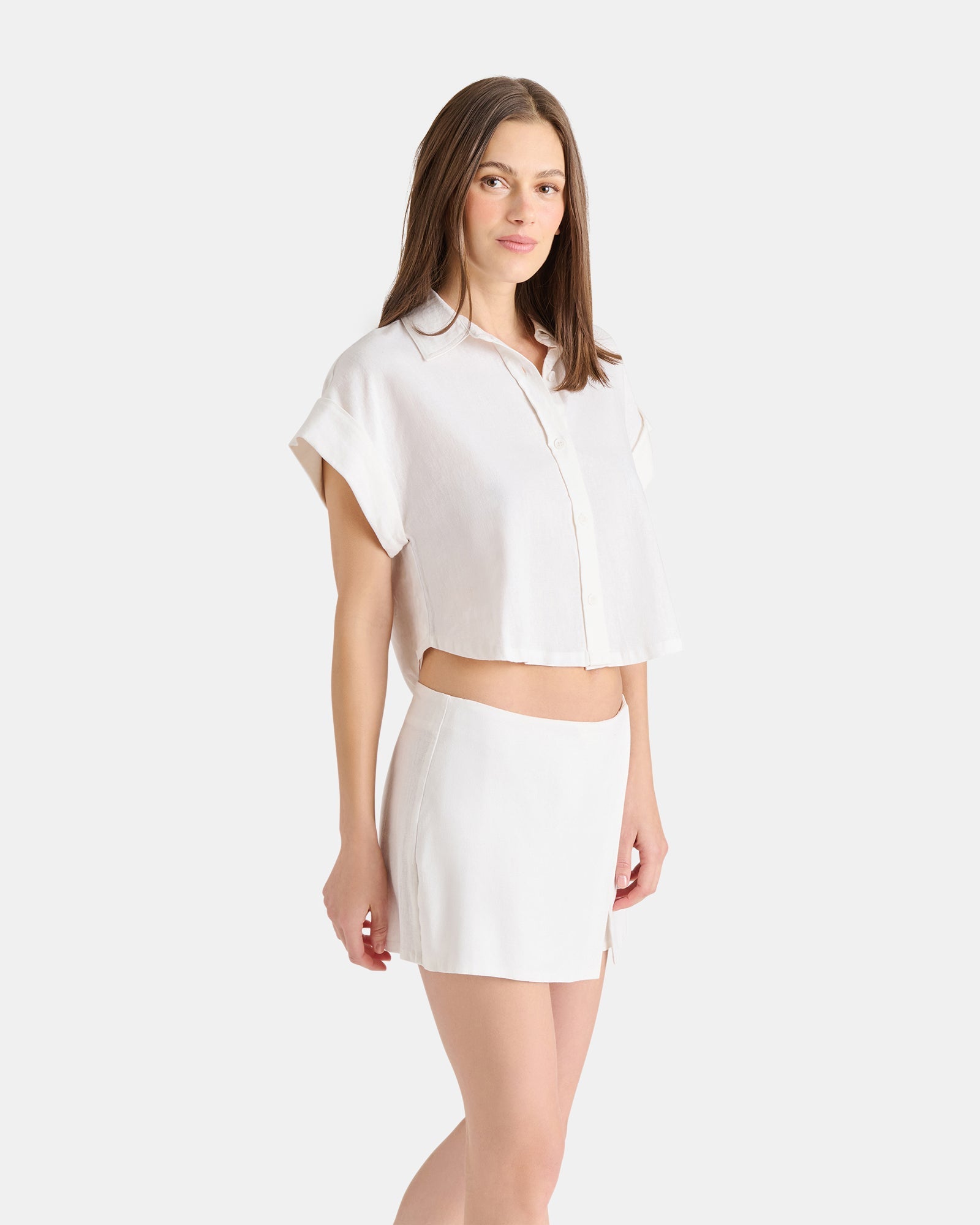 ILARA TOP WHITE - Clothing - Steve Madden Canada