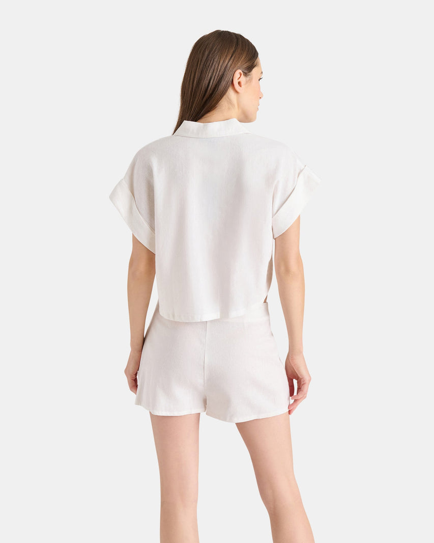 ILARA TOP WHITE - Clothing - Steve Madden Canada