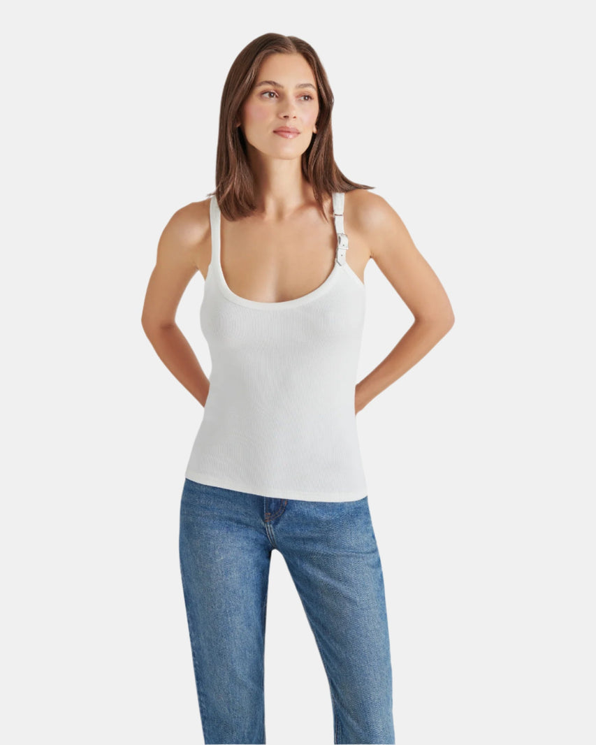 TOSSA TOP WHITE - Clothing - Steve Madden Canada