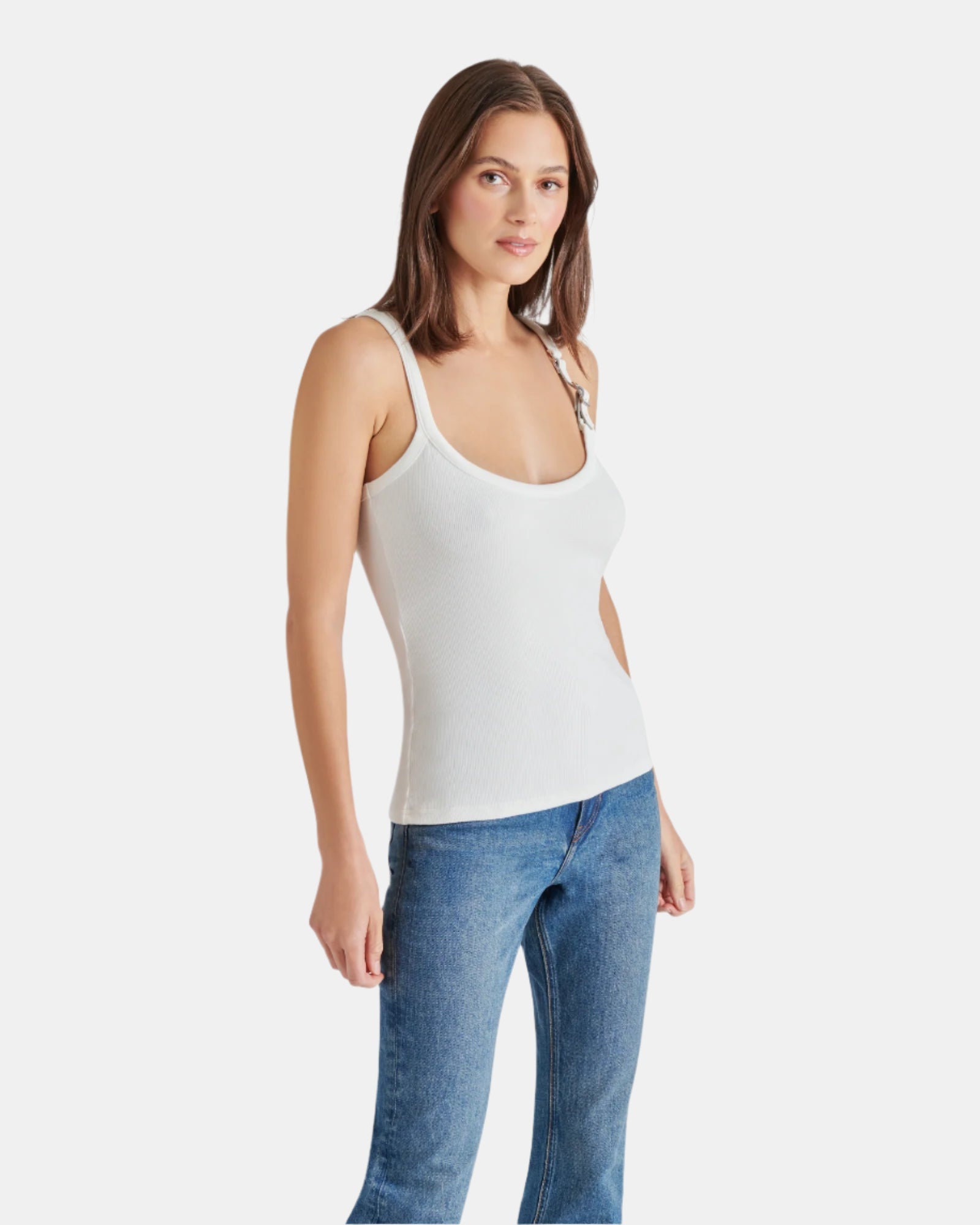 TOSSA TOP WHITE - Clothing - Steve Madden Canada