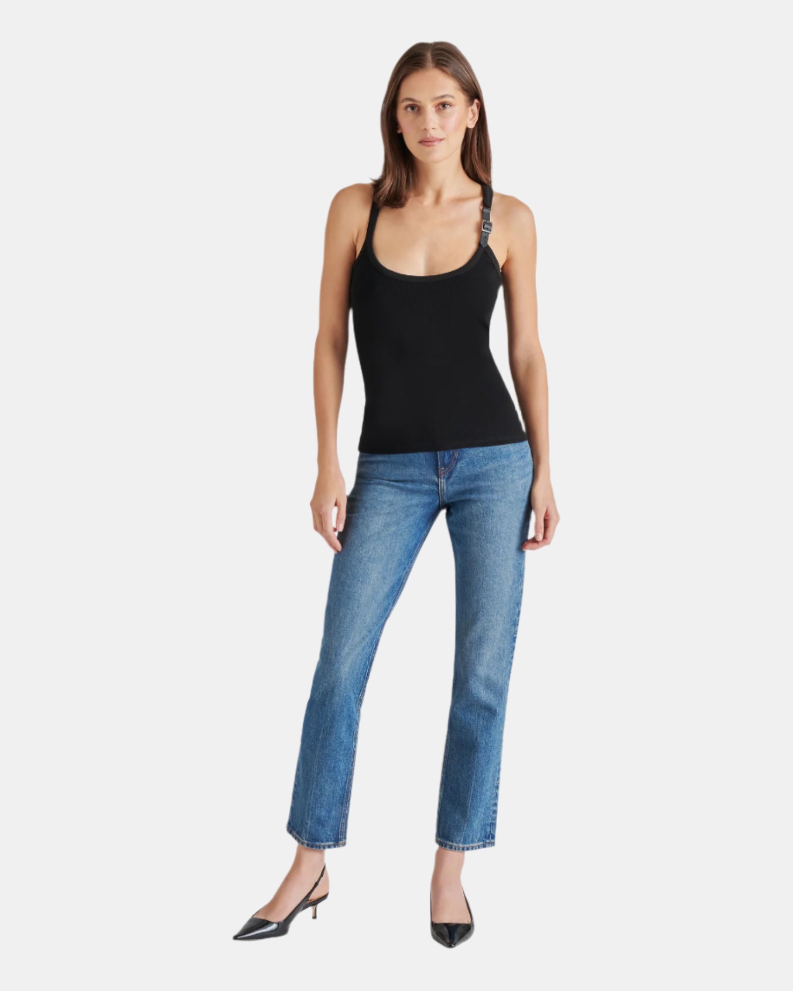 TOSSA TOP BLACK - Clothing - Steve Madden Canada