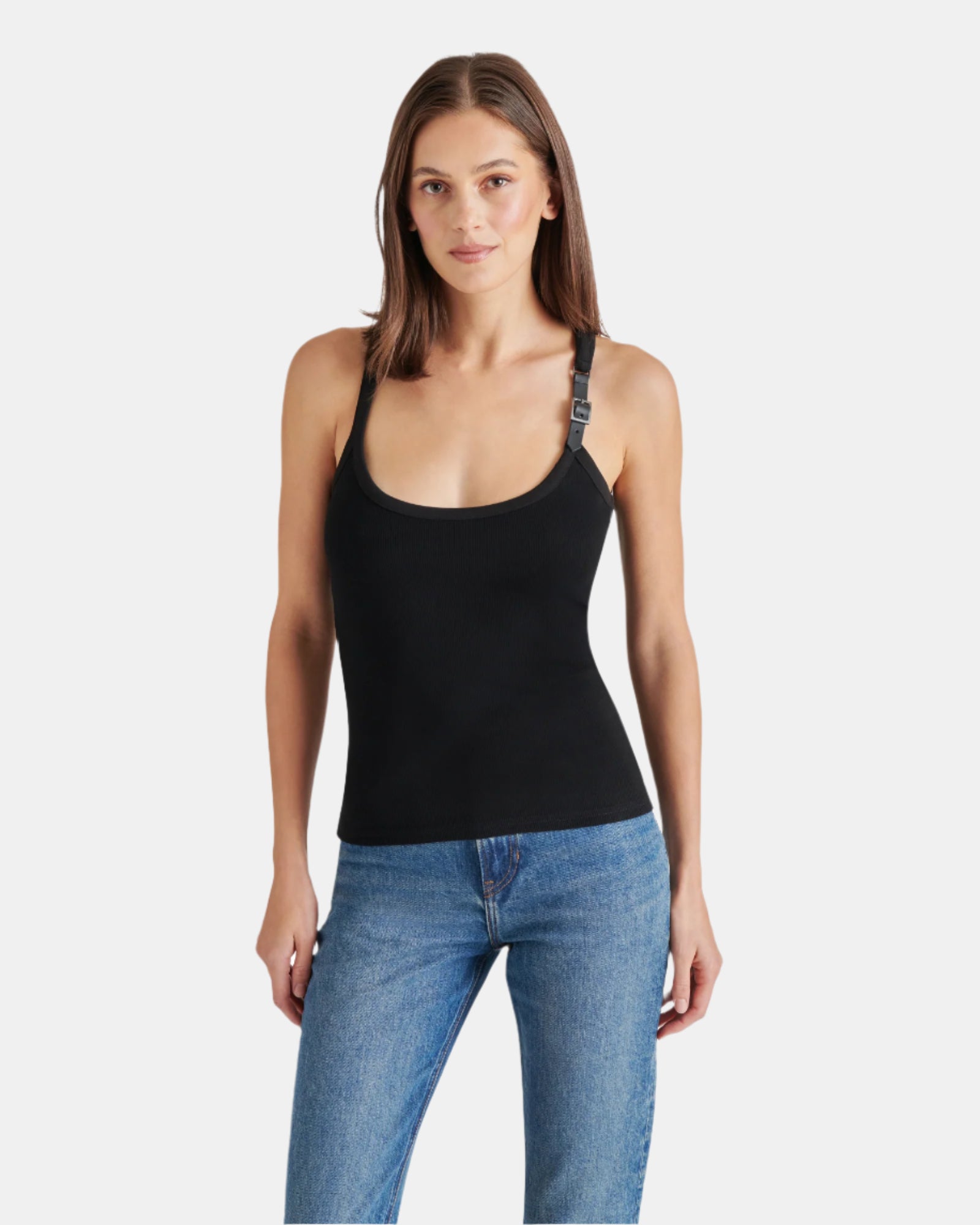 TOSSA TOP BLACK - Clothing - Steve Madden Canada