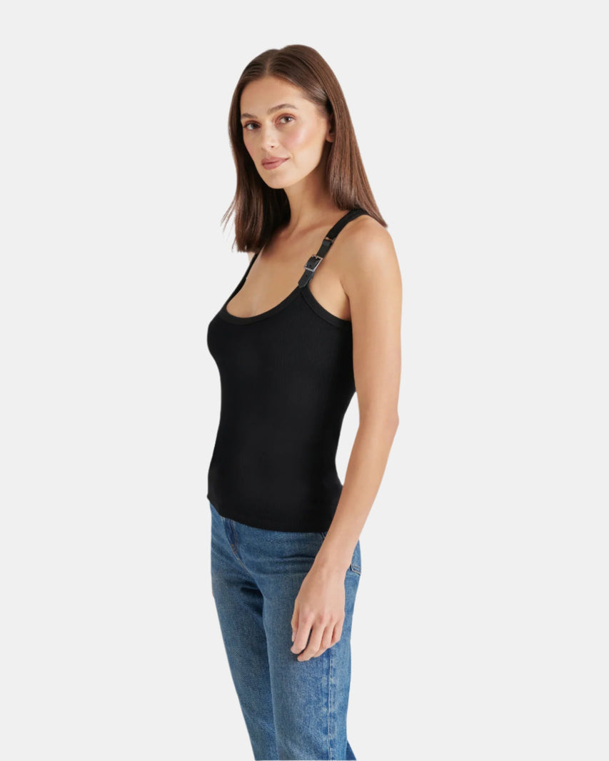 TOSSA TOP BLACK - Clothing - Steve Madden Canada