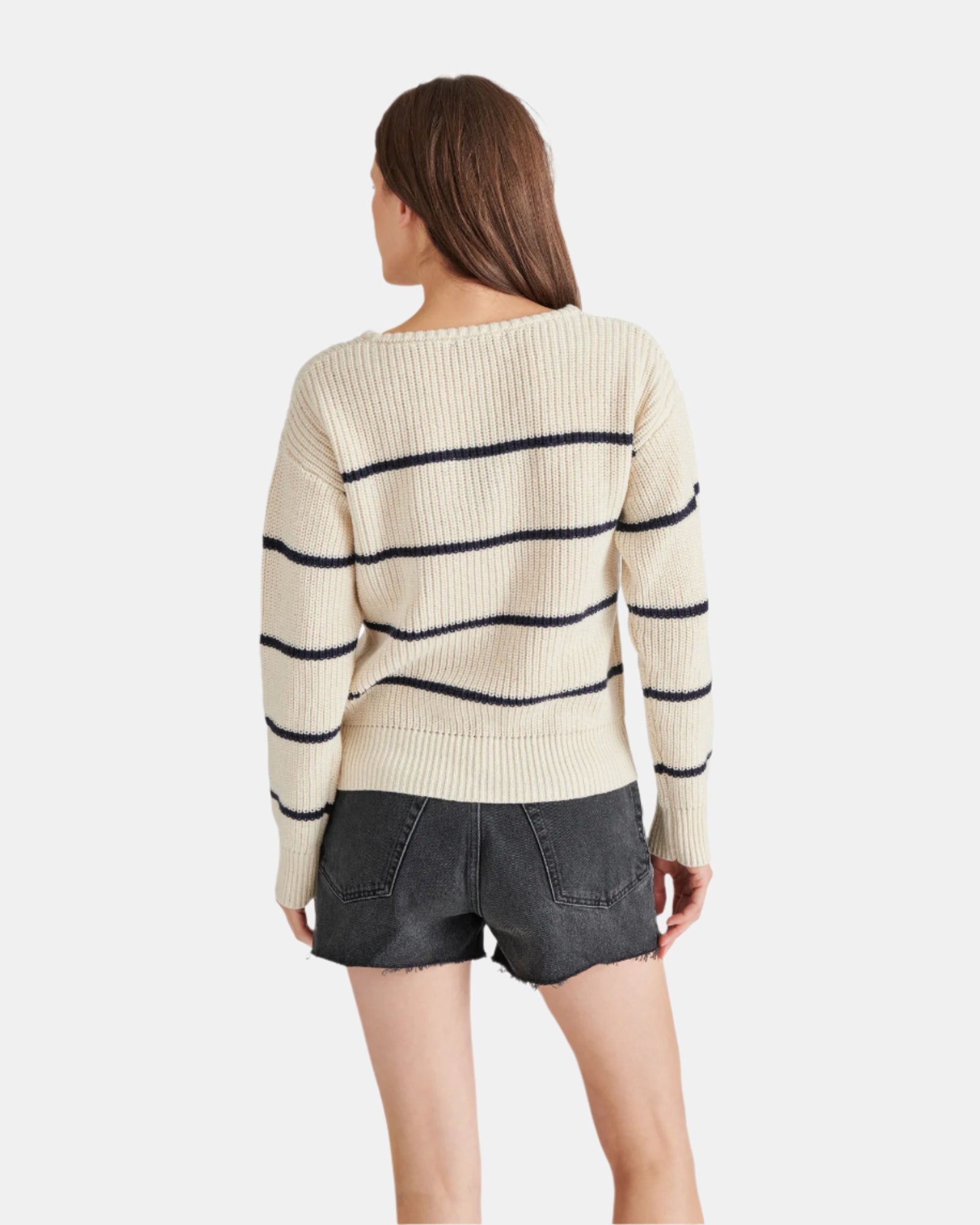 KAITLYN SWEATER IVORY MULTI - Clothing - Steve Madden Canada